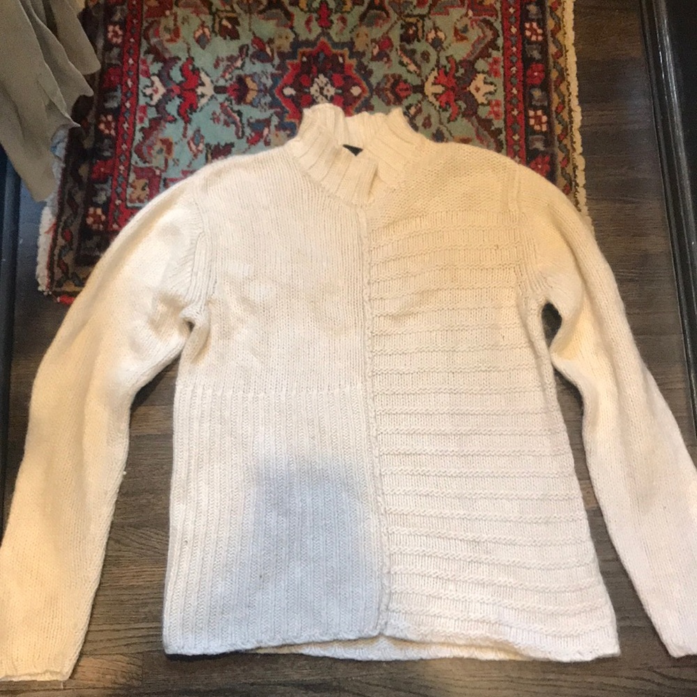 Heavy knit sweater cream